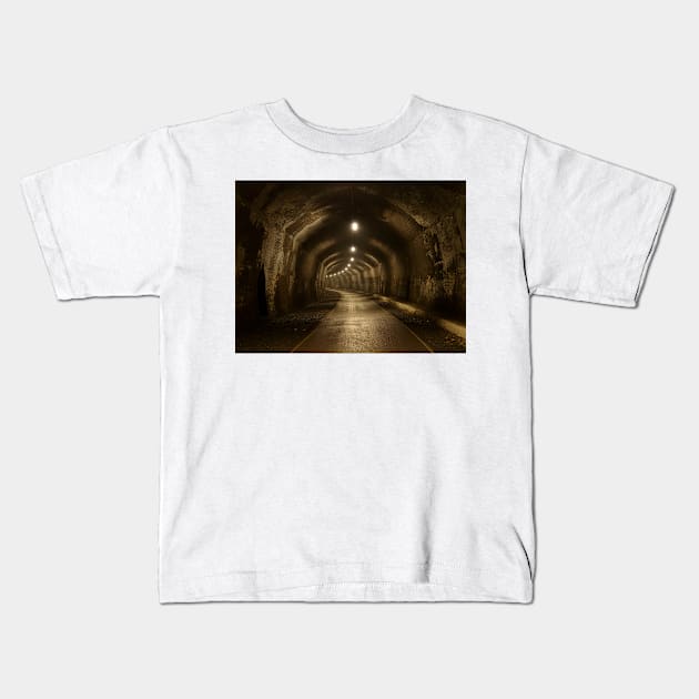 Headstone Tunnel Kids T-Shirt by Chris Petty